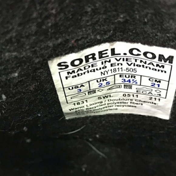 Sorel Youth Cub Floral Red Girls Boots - Picture 2 of 6